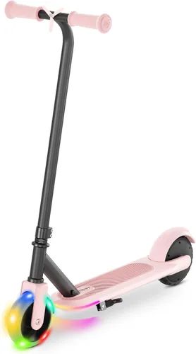 Vista 10 de Hiboy ES1/Q2 Lite Electric Scooter with Seat for Kids Ages 4–10, LED Lights, UL Certified, 6.5–9.3 MPH, 40–100W Motor, Easy Control