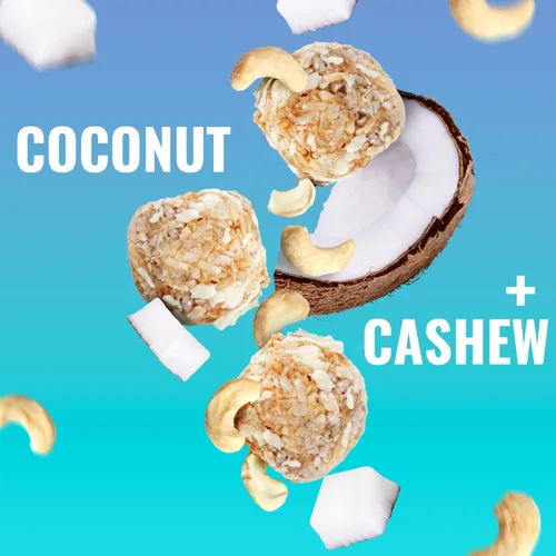 Vista 3 de The GFB Bocados de proteína de coco y anacardo - Sin gluten, a base de plantas, sin OMG, hechos de manera sostenible – Ridículamente sabrosos