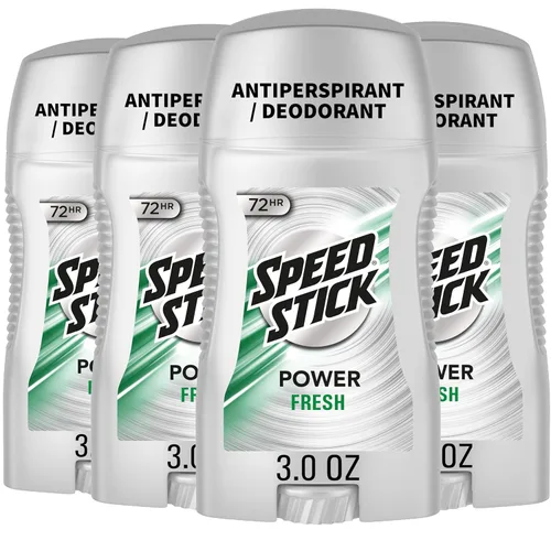 Speed Stick Desodorante para hombre, fresco, 3 onzas, paquete de 4