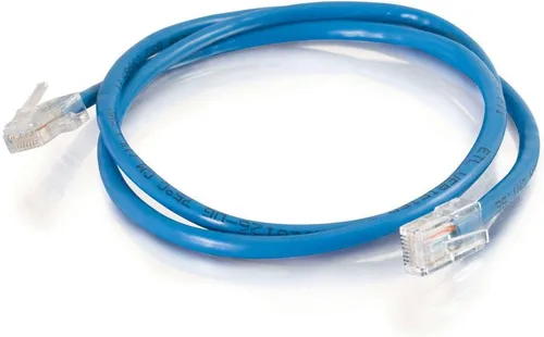 Vista 64 de C2G Legrand - Cable Ethernet Cat5e, cable de conexión Cat5e blindado sin enganches, cable de conexión de red azul, cable de conexión de red Ethernet