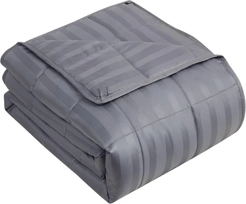 Vista 19 de yescool - Manta con peso, 7 libras, fresca, transpirable, con cuentas de cristal prémium, lavable a máquina, para dormir, 60-90 libras, 41 x 60 Gris