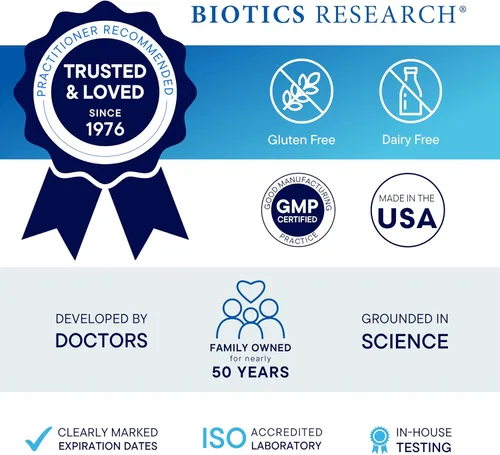 Vista 9 de Biotics Research Beta-Plus™ - Suplemento nutricional de enzimas digestivas para la producción de bilis sin vesícula biliar - Apoya la función