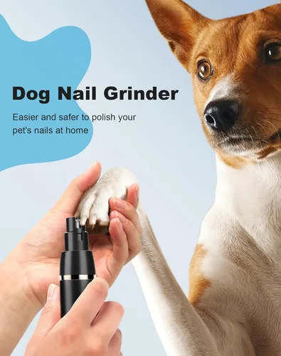 Vista 7 de Kit de aseo para perros pequeños 3 en 1, cortapelos para perros recargables de 2 velocidades con protectores, recortadora eléctrica de patas