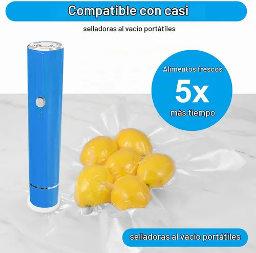 Vista 4 de 40 bolsas selladoras al vacío para alimentos con válvula de aire, bolsas reutilizables para Sous Vide (20 L+20 pequeñas)