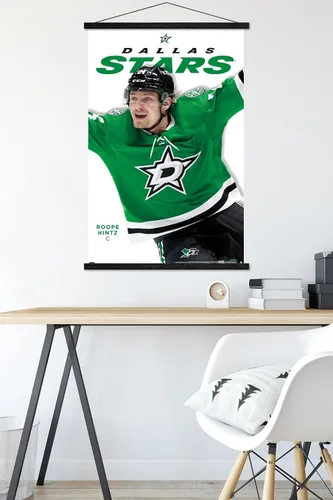Vista 5 de Trends International NHL Dallas Stars Roope Hintz Feature Series 23 Wall Poster with Magnetic Frame