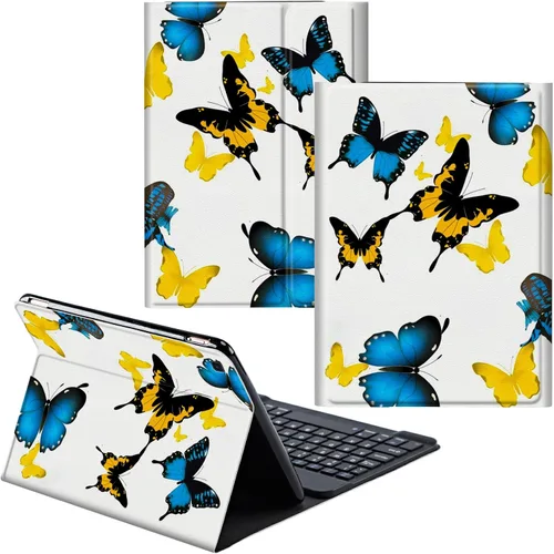 Vista 11 de Para Samsung Galaxy Tab S6 Lite Funda 2022/2020 Teclado Inalámbrico Desmontable Y Cubierta De Soporte De Cuero PU Funda Protectora Para Samsung