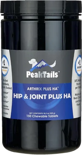 Vista 9 de KALA HEALTH PeakTails Hip & Joint Plus HA para perros – 90 tabletas, glucosamina, condroitina, OptiMSM, vitamina C y ácido hialurónico – Apoya
