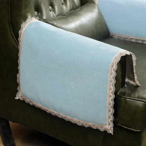 Vista 8 de MINJIATEX Fundas para brazos de sofá, fundas para brazos de sofá de encaje antideslizante, juego de 2 fundas lavables para reposabrazos de sofá