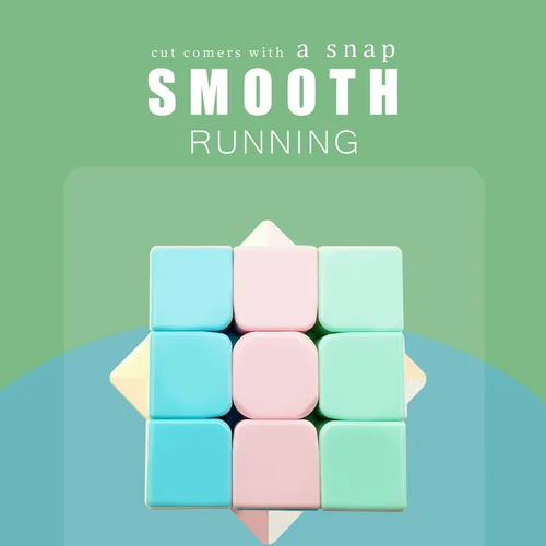 Vista 5 de YAOYU - Cubo mágico de 5 piezas, 2 x 2, 3 x 3, 4 x 4, 5 x 5, triángulo, cubo de velocidad, sin calcomanías, juguetes (macarrón)