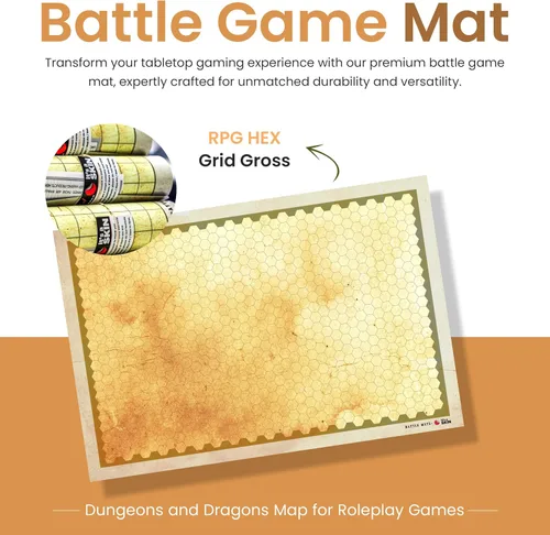 Vista 2 de IT'S A SKIN DND - Tapete de juego de batalla – Mapa de mazmorras y dragones de 36 x 24 pulgadas para juegos de rol, Warhammer, mesa de cuadrícula