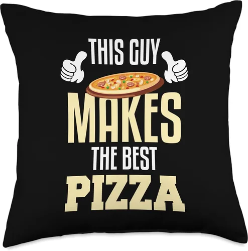 Vista 4 de The Pizza Maker Shirt Store Clothing Company This Guy Makes The Best Pizza Maker - Almohada de 16 x 16 pulgadas, multicolor