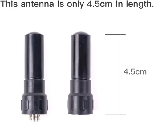 Vista 4 de Antena rechoncha de 1.8" SMA-hembra GRA-SH45 UHF 400-470MHz Mini, ligera, eficiente Paquete de 2 para radios portátiles