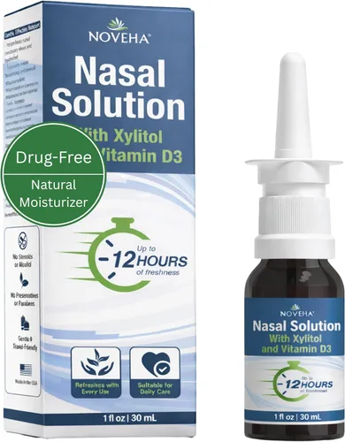 Vista 11 de NOVEHA Spray Nasal - 1% Povidona Yodada, con Xilitol, Vitamina D3, Aloe Vera - Limpiador Nasal (Pack de 2)