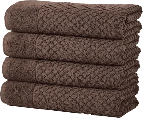 Vista 24 de Great Bay Home - Toallas de mano 100% algodón blanco, 6 toallas de baño suaves para manos, altamente absorbentes y de secado rápido, colección 01