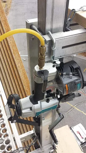 Vista 6 de Thaekuns 2 unids M745H1 resorte cargado viga gancho/retráctil clavo pistola suspensión para Hitachi NR83A2 NR90AE