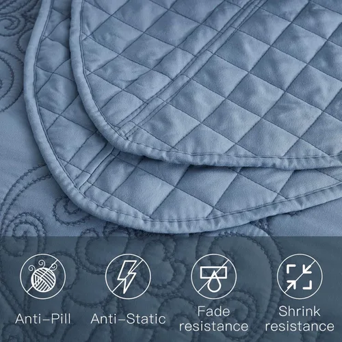 Vista 29 de CHIXIN - Juego de colcha tamaño King/Cal King extragrande, diseño de Navidad, microfibra ligera y suave, 4 piezas