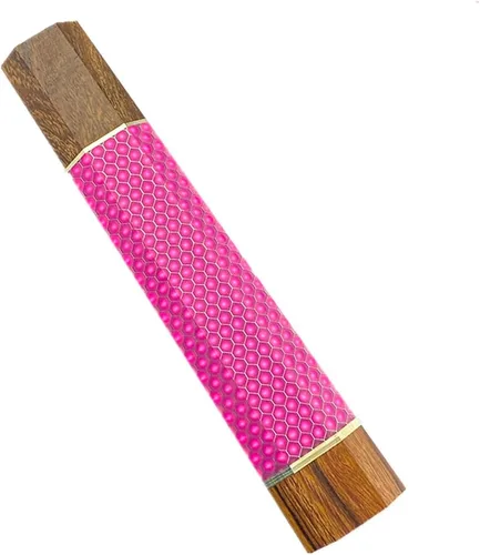 Mango de cuchillo de resina de panal de abeja, mango octogonal de madera estilo japonés, material para hacer cuchillos, herramienta de bricolaje