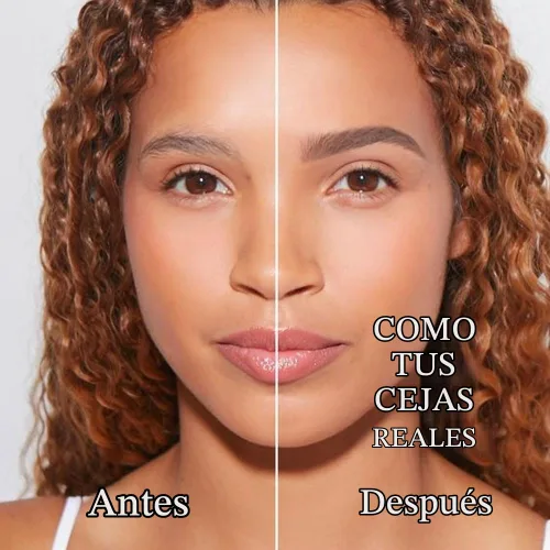 Vista 4 de Lápiz de tinta para cejas de Brow Stylist - Micro lápiz para cejas de 4 puntas con juego de elevación y agarre, con 3 plantillas para cejas