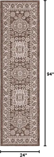 Vista 189 de Unique Loom Outdoor Aztec Collection Alfombra de área - Chalca (10 pies, redonda, azul/marfil)