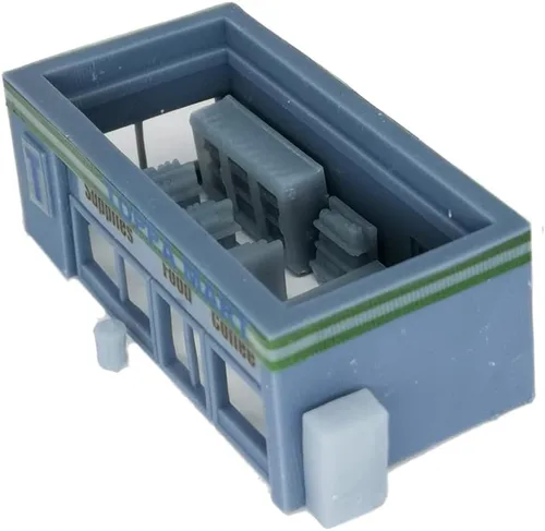 Vista 3 de Outland Models Tienda de conveniencia y accesorios de paisajes ferroviarios Escala 1:160 N