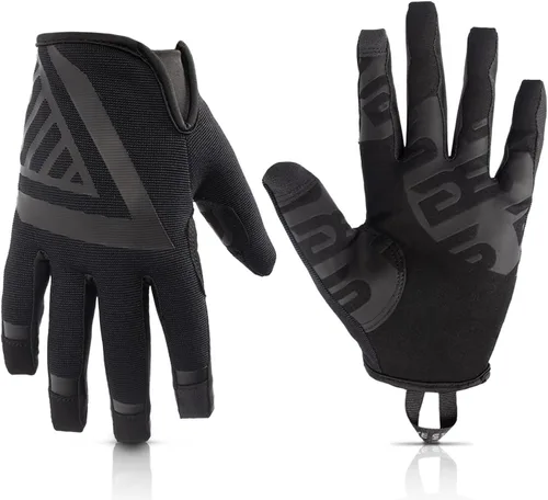 Vista 6 de Glove Station The Impulse 1.0 Tactical Gloves for Men with Touchscreen Compatibility – Suede Leather & Spandex Shooting Gloves for Motorcycle