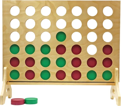 Vista 67 de Tailgating Pros Premium Cuatro en fila gigante con estuche de transporte - Juego de patio de tamaño Jumbo para exteriores - Conecta múltiples discos