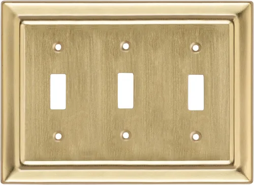 Vista 15 de Monarch Abode Placa de Pared de Interruptor de Palanca de 1 Gang, Placa de Pared de Interruptor Individual de Metal Arquitectónico, Placa Decorativa