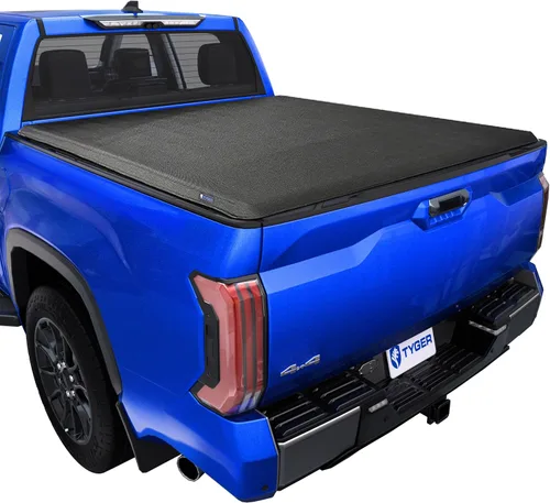Vista 12 de Tyger Auto T1 - Cubierta tonneau suave enrollable para caja de camioneta compatible con Toyota Tundra 2007-2013 Fleetside caja de 5.5 pies