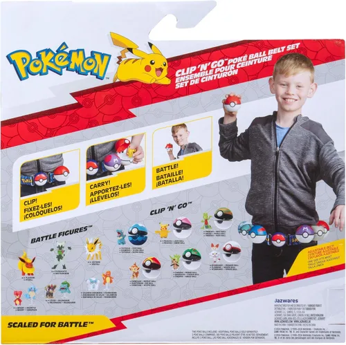 Vista 7 de Jazwares Pokemon Charmander Clip 'N' Go - Juego de cinturón - Figura de batalla Charmander de 2 pulgadas con clip 'N' Go Belt Plus Ultra
