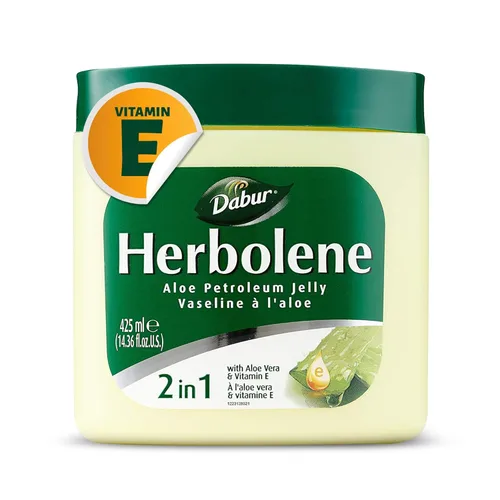 Dabur herbolene Aloe vaselina con Aloe Vera y Vitamina E – 425 ml