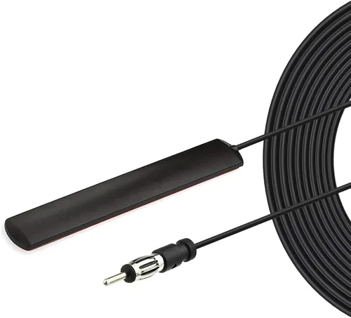 Bingfu Antena de coche estéreo para coche, antena de radio FM AM, montaje adhesivo para coche, antena de parche oculto para vehículo, camión, SUV,