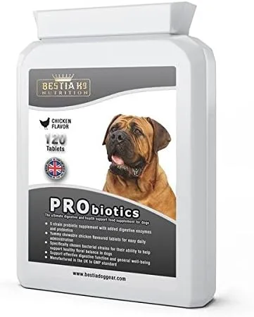 Bestia Probióticos K9 Nutrition: el mejor suplemento alimenticio de apoyo digestivo y de salud para perros