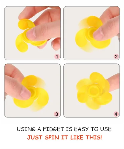 Vista 4 de Paquete de 28 regalos prémium para el día de San Valentín para niños con Fidget Spinners, ideal para tarjetas del día de San Valentín para niños