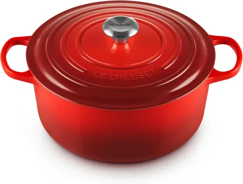 Vista 30 de Le Creuset Horno holandés redondo Signature de hierro fundido esmaltado, 4.5 cuartos de galón., Artichaut