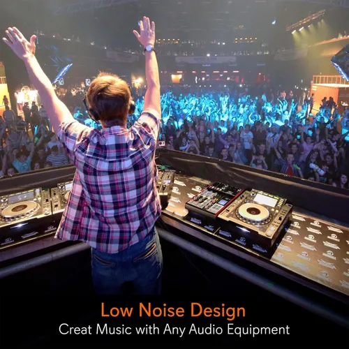 Vista 4 de Mezclador de sonido de audio de estudio Pyle - Consola de mezcla digital portátil profesional compatible con Bluetooth de 4 canales con interfaz USB