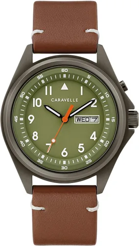 Reloj de cuarzo tradicional de 3 manecillas para hombre con fecha, con luz, acero inoxidable, 1.575 in