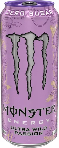 Vista 3 de Monster Energy Ultra Wild Passion, bebida energética sin azúcar, 16 onzas (paquete de 15)