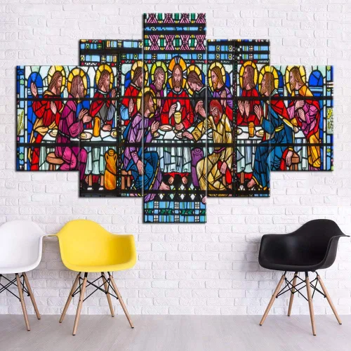 Vista 225 de TUMOVO Jesús Christian - Pintura sobre lienzo de 5 piezas