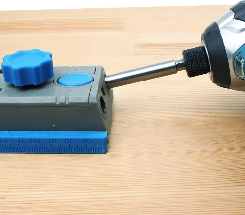 Vista 4 de AUTOTOOLHOME Broca de repuesto con vástago hexagonal de 1/4 de pulgada con cuello de tope de profundidad para sistema de plantilla de agujero