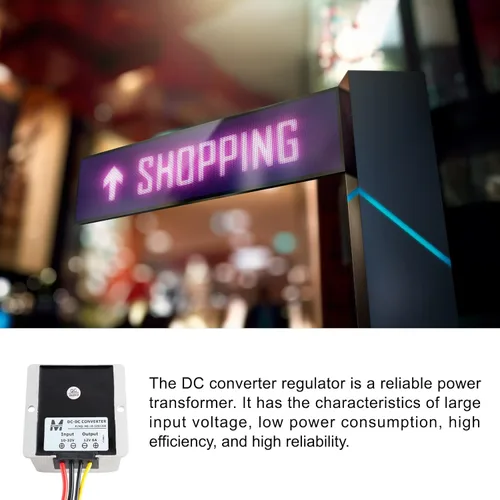 Vista 3 de Regulador convertidor de CC a CC, fuente de alimentación impermeable, transformador de conversión de voltaje, [para camiones barcos] - CC 10-32V a