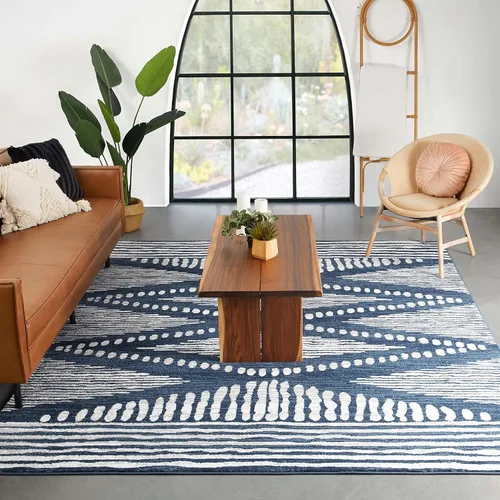 Vista 17 de Well Woven Southwestern Rodrigo - Alfombra de pasillo azul de 2 pies 3 pulgadas x 7 pies 3 pulgadas