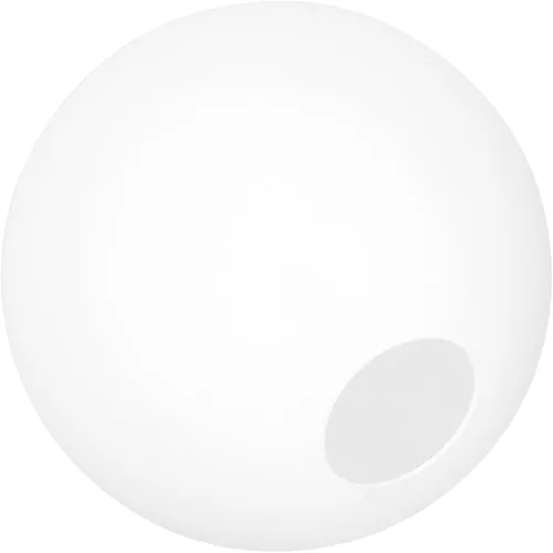 Vista 11 de Vaguelly Sombras de lámpara de globo blanco con apertura superior sin cuello, cubierta de lámpara de bola redonda para apliques de pared