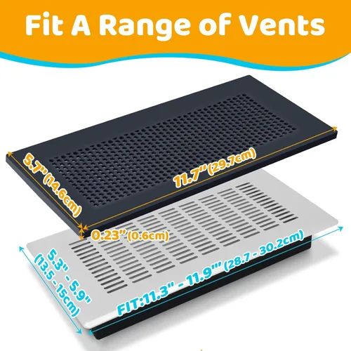 Vista 3 de Orzbow Cubierta de ventilación de silicona suave a prueba de bebés para pared del hogar, techo, suelo, deflector de ventilación de piso a prueba