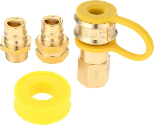 Manguera de propano de 3/4 pulgadas, conexión rápida, conector rápido de gas natural hembra y macho de 3/4 pulgadas para generador de combustible
