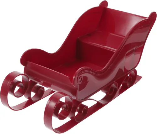 Adorno clásico de trineo de Navidad, modelo en miniatura de trineo para colgar en el árbol, dije festivo de Navidad para decoración del hogar y