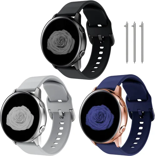 TOOLAIK Correa de reloj de 0.78 pulgadas compatible con Samsung Galaxy Watch 4 de 1.575 pulgadas/1.732 pulgadas, correa de reloj Galaxy Active 2 de