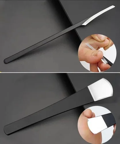 Vista 5 de Kits de herramientas de cuchillos de pedicura, removedor profesional de callos de pies de piel muerta de acero inoxidable, 4 piezas de cuchillos
