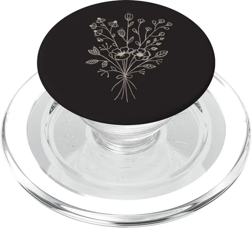 Vista 8 de PopSockets PopSockets intercambiables con diseño de flores silvestres beige arena bronceada