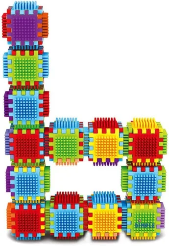 Vista 5 de Dimple Juego de 2 juegos de 60 bloques en total de 720 piezas, grandes bloques apilables y juego de construcción interconectados para niños y niñas