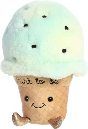 Vista 5 de Aurora® Witty JUST Sayin'™ Mint to Be Ice Cream™ - Personajes expresivos - Ideas de regalo extravagantes - Verde 8 pulgadas